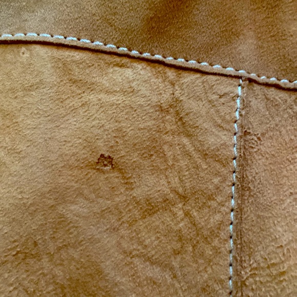 Vintage Mens Suede Button Down Jacket - Picture 7 of 9